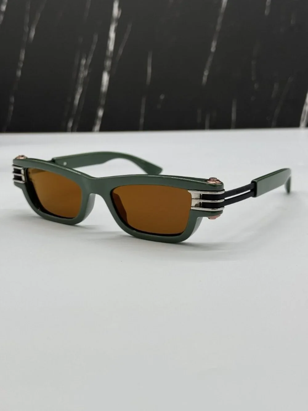 NEW BOTTEGA VENETA BV1308S 003 WOMEN GREEN SUNGLASSES
